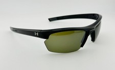 Under Armour STRIDE XL Matte Black Wrap Sunglasses RARE - HAS DEFECTS, READ