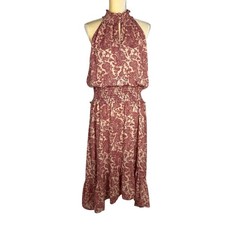 Express Halter Paisley Midi Dress Size XL