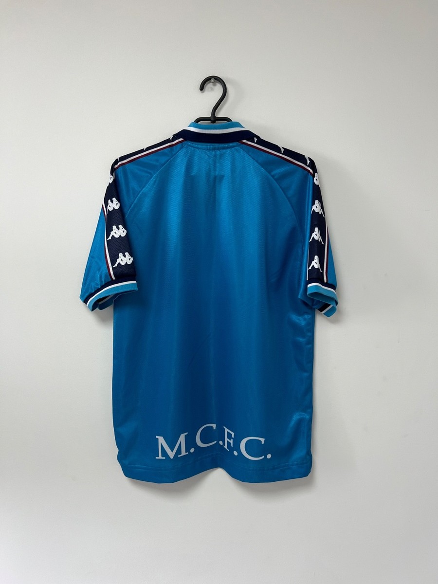 ウェア Manchester City 97/99  Manchester City Home Football Shirt 1997/99 Adults XL Kappa