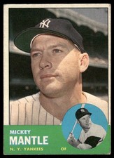 1963 Topps #200 Mickey Mantle