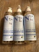 Lot of 3 Dr. Natural Castile Soap Body Wash Peppermint  Face Fash 16oz 08/2028