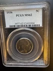 1936 BUFFALO NICKEL MS 62 PCGS