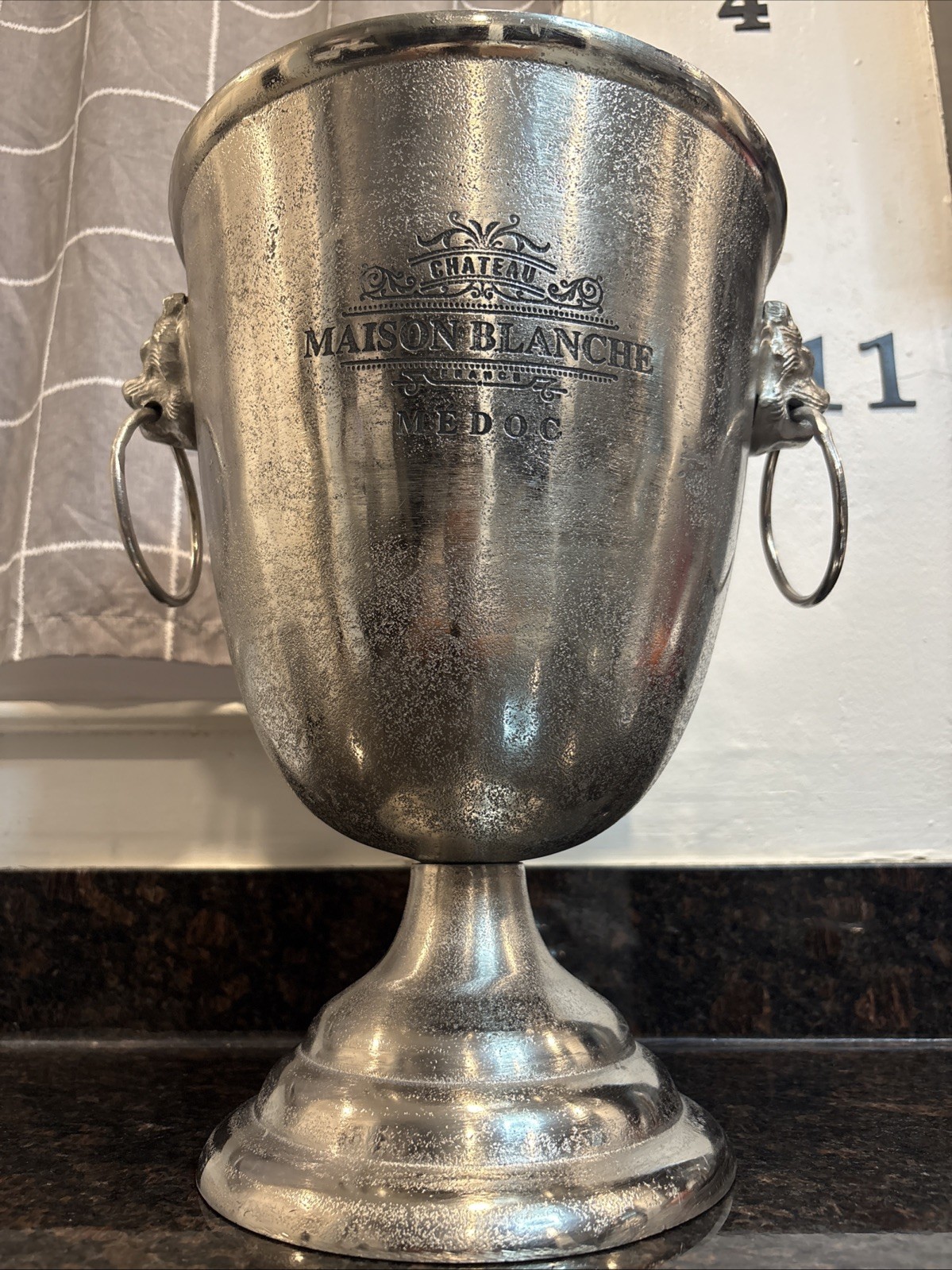 Chateau Maison Blanche Extra Large Ice Bucket Champagne Holder 15.5”x11” Huge