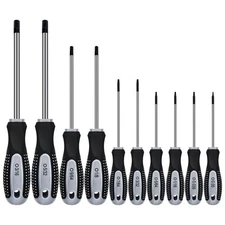 Hex Allen Wrench Screwdriver Set (10 Pack in Precision & Standard SAE Sizes ....
