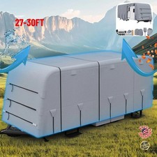 RV Cover Trailer Covers Heavy Duty 27-30FT Exterior Covers 4 Layer Waterproof