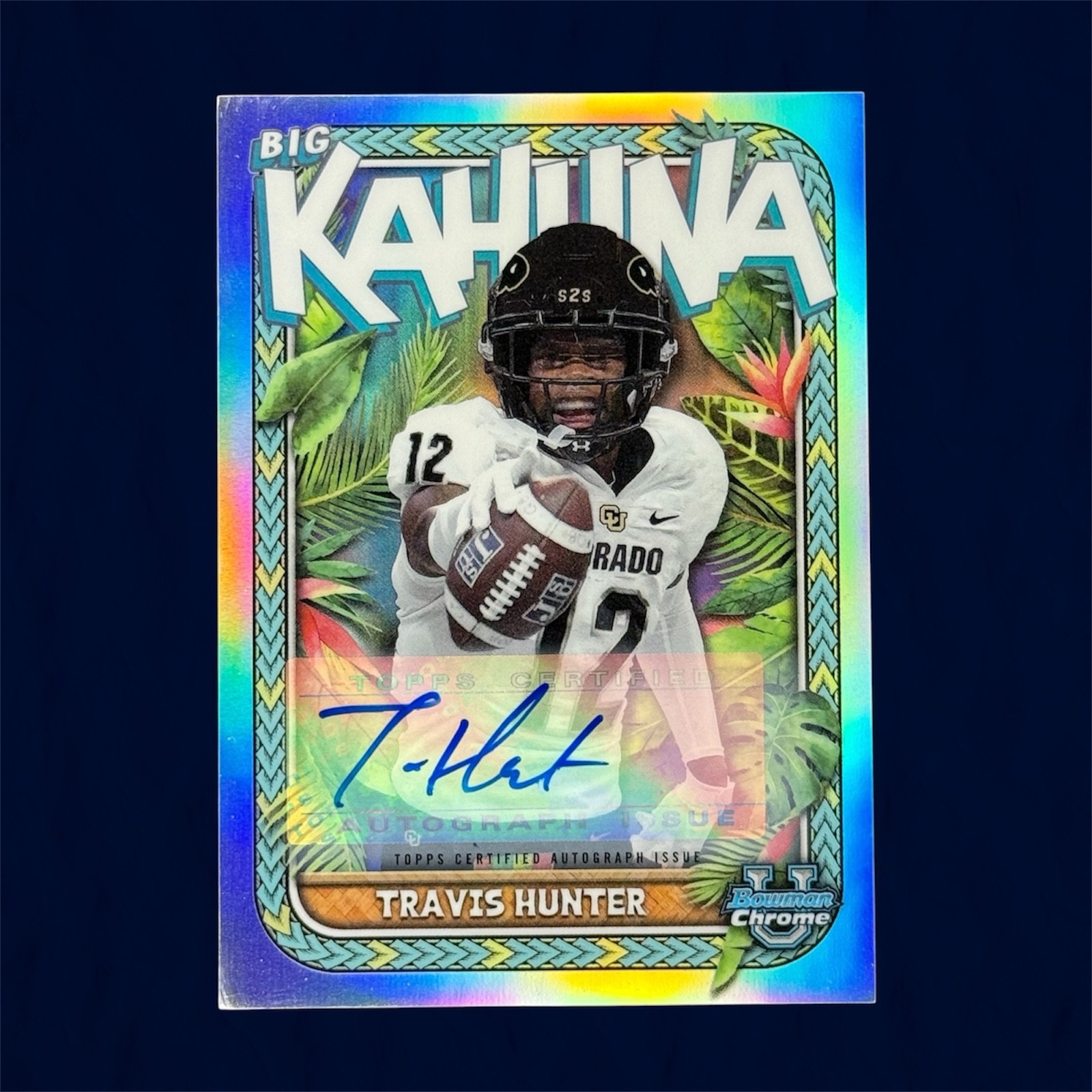 2023 Bowman University Chrome The Big Kahuna Travis Hunter #TBK-12 Auto /150 