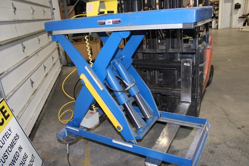 Vestil EHLT-2448-4-43 Scissor Lift Table 4000 lb Cap 115V 48"X24"X41"