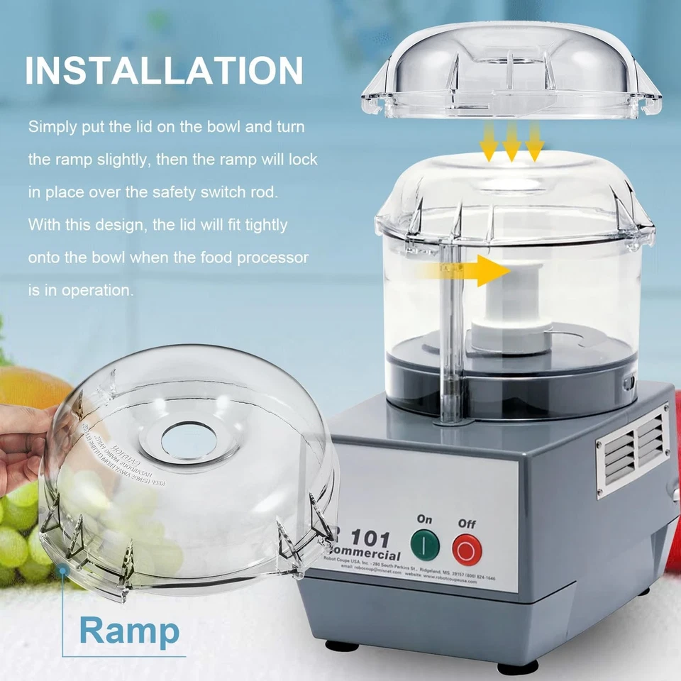 106458S Cutter Bowl Lid Repacement Part Fit For Robot Coupe R2,R2 Dice,R2 Ultra - Image 4 of 4