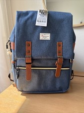 Modoker Vintage Laptop Backpack USB Fits 15.6...