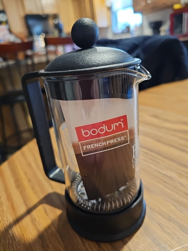 Bodum French Press Coffee Maker, 12 oz, Black High-Heat Borosilicate Germany - Image 3 of 4