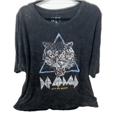 Vintage Def Leppard Let  s Get Rocked 1992 Black Concert Band Shirt Men  s Sz- 2XL