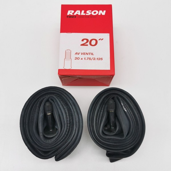 Ralson 2X Schlauch 20 Zoll | Av Ventil | 20X1.75/2.125 | Fahrrad Bmx SchläUche-image