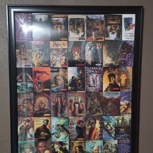 The X-Files Uncut Trading Card Sheet Framed Display Eve Little Green Men Host