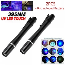 2X Super Bright Mini LED Flashlight Tactical Torch Pocket Clip Penlight Portable