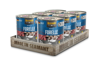 BELCANDO Baseline Forelle 6x800g Nassfutter Feuchtnahrung Hund getreidefrei