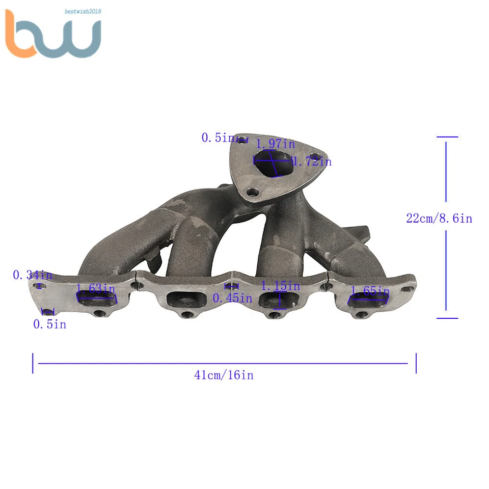 Colector de escape 674-940 para Chevrolet Equinox GMC Terrain 2010 2011 2012 2,4 L Foto 2 de 4