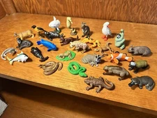 LOT of 27 YOWIE Animal Toys PVC Miniature Mini Figures BRAND NEW Mixed Set