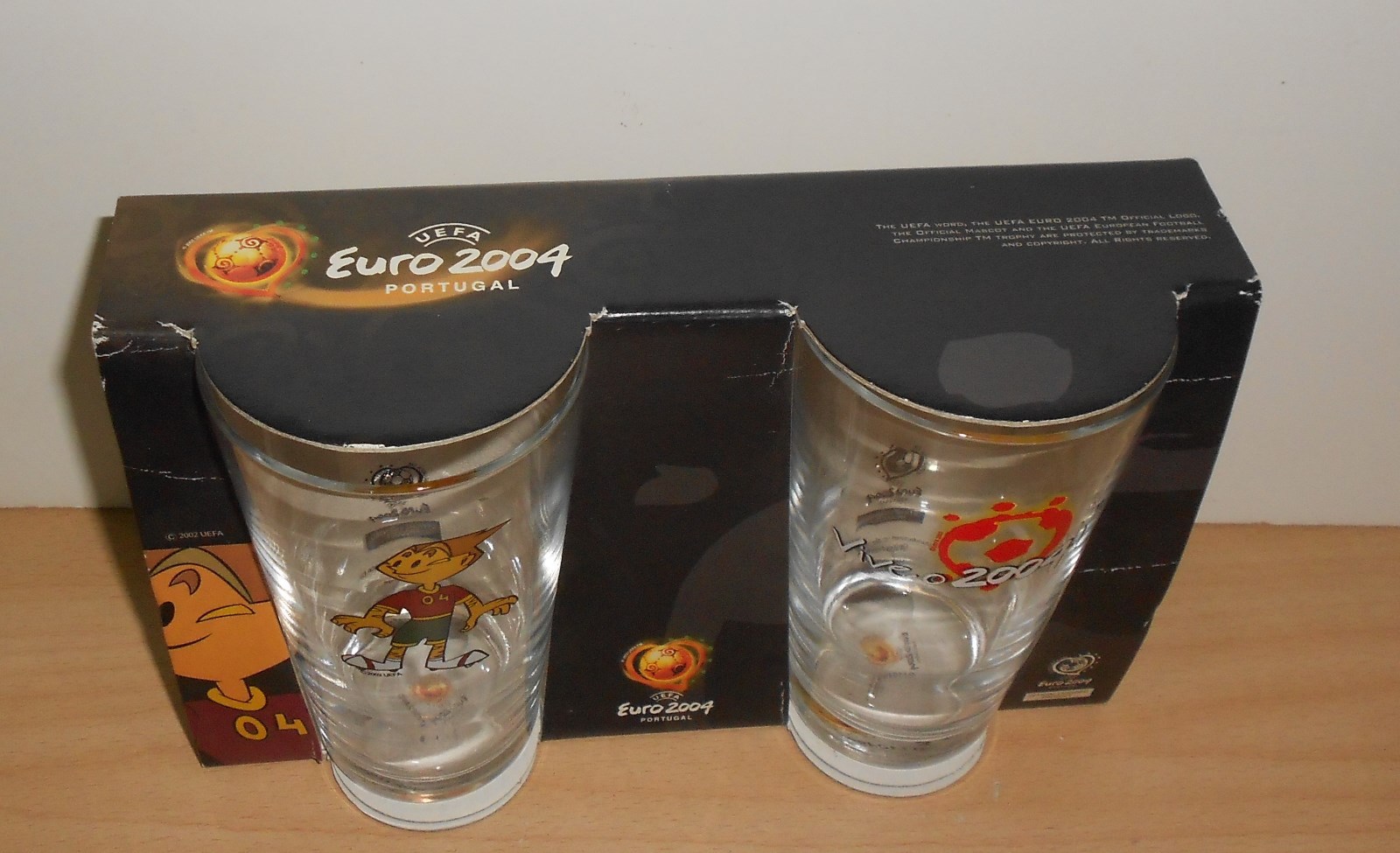 Assiette Plate UEFA Euro 2004 – Mascotte Kinas Portugal – Collection Vaisselle Officielle