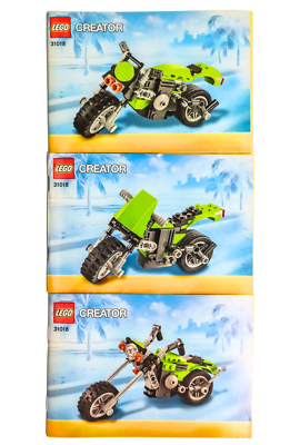 LEGO CREATOR 31018: Highway Cruiser Instruction Manuals 1,2, & 3