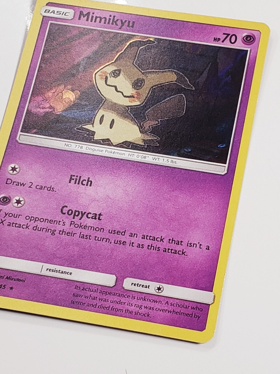 HOLO Mimikyu 58/145 LP - Guardians Rising Sun Moon Pokemon Card $2