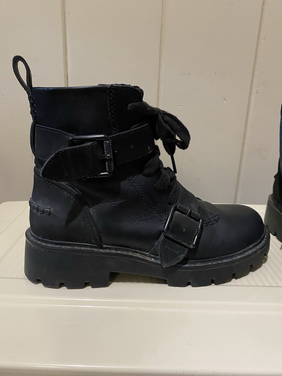 Ankle Boot Uggs Noe Biker Boots Noe Ugg UGG Noe Moto Leather Boots Sz