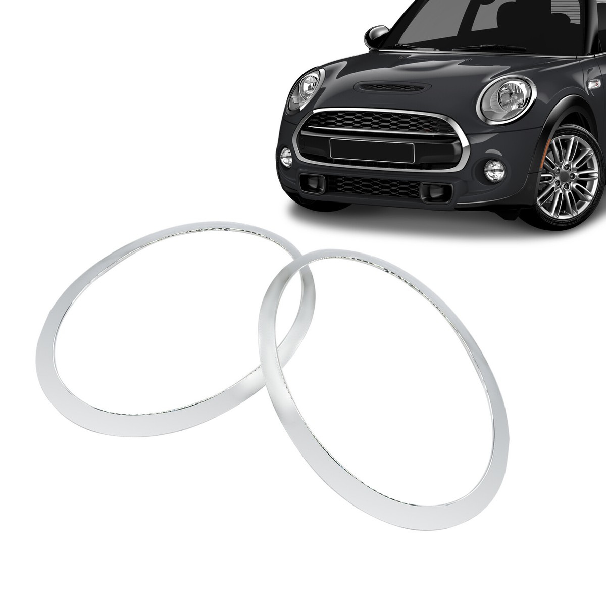 Chrome Headlight Trim Ring Left Side Fits For Mini Cooper 2014-2018