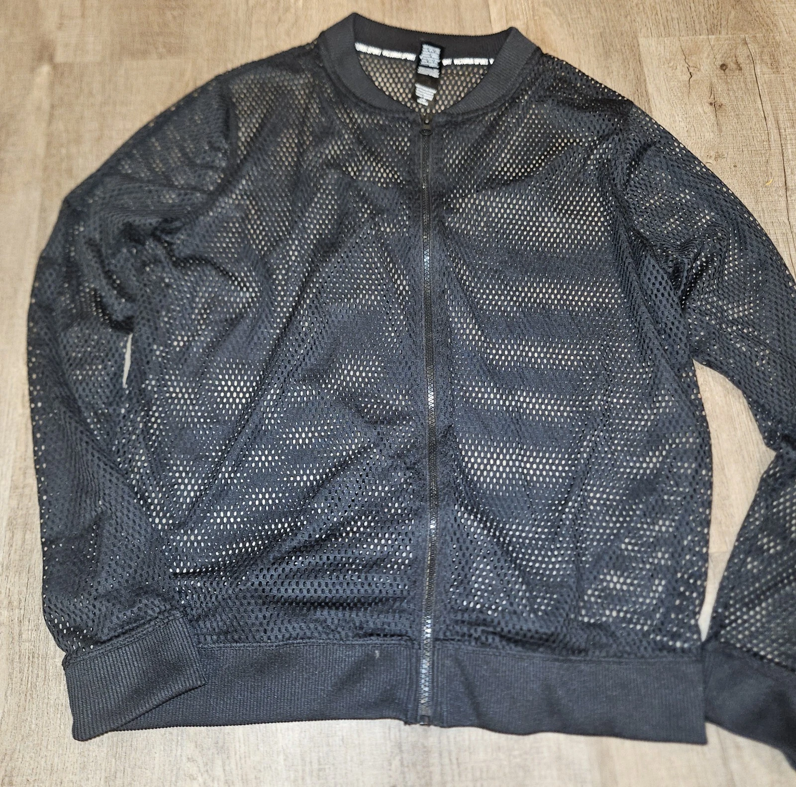 victoria-secret-vs mesh zip up workout gym activewear jacket