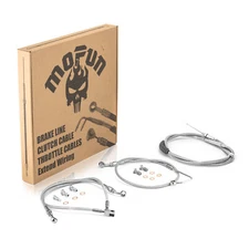MOFUN 12" 14" Handlebar Cable Kit for Harley Softail Breakout FXSB 2015-2017 ABS