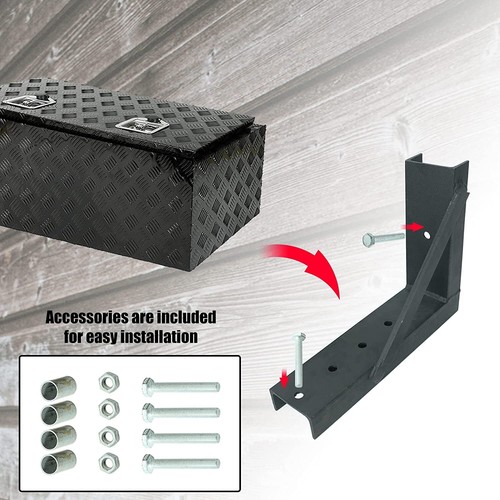 Montaje formado soldado con soportes de pernos de acero para caja de herramientas de camión 2X 8,3 x11,3 - Imagen 2 de 9