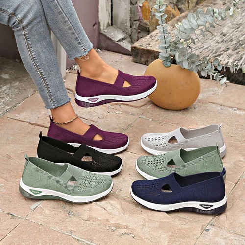 Mode Mesh Schuhe Mesh Sportschuhe Atmungsaktiv Flach Weiche Sohle Freizeit Turnschuhe