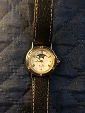 OROLOGIO DONNA DA POLSO BULOVA QUARTZ FASE LUNARE METAL BEZEL VINTAGE