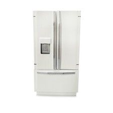Dollhouse Fridge Double-Door Refrigerator 1:12 Miniature Furniture White