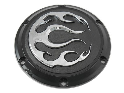 Matte Black 5-Hole Derby Primary Cover Softail Dyna Tour Glide Harley