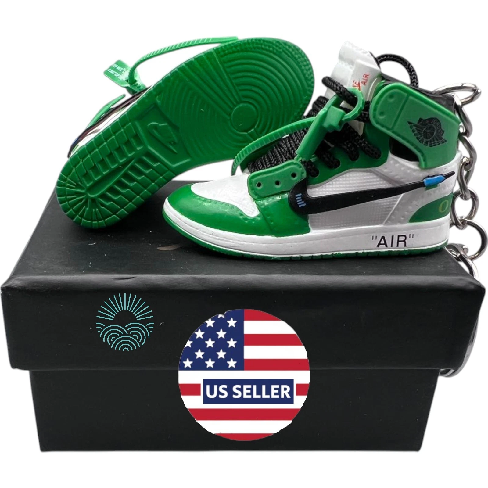 Porte clés Chaussures Mini Jordan / AJ Sneaker Trainer Keyrings   Mini Porte clés Chaussures 3D