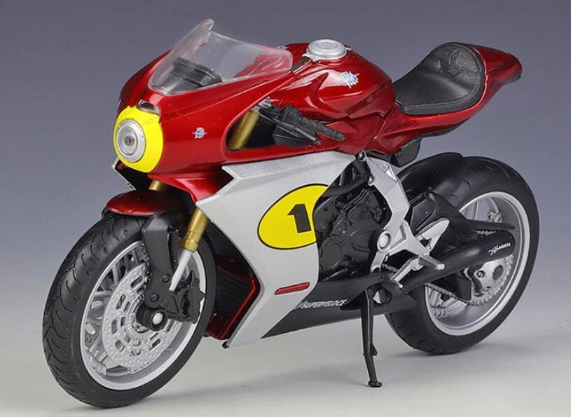 Welly 1:12 2022 MV Agusta Superveloce Ago Motorcycle Model Bike - Image 3 of 4