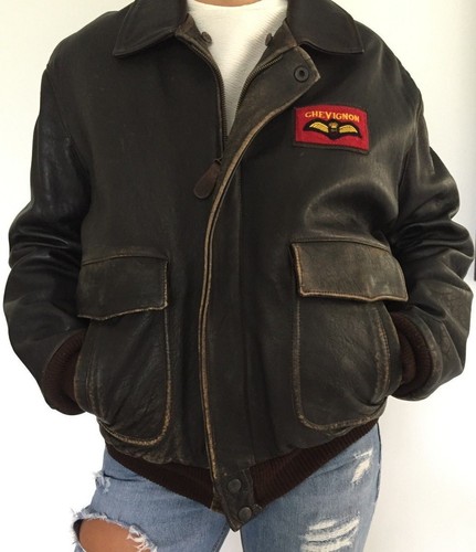 80's Vintage Mens Chevignon Brown 