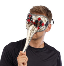 Venetian Long Nose Mask High Quality Masquerade Halloween Mens Mask Doctor