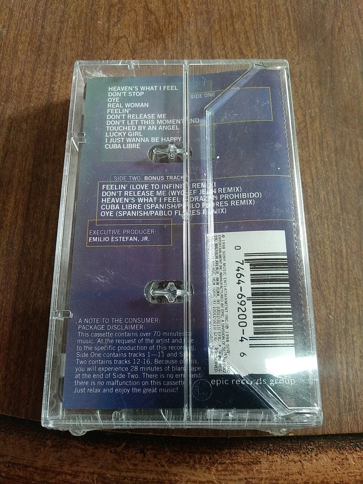 Gloria Estefan Gloria SEALED!!! Cassette Tape Epic Records Don't Stop Cuba Libre - Image 2 of 4