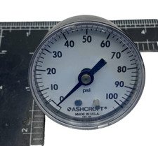 ASHCROFT 20W1005PH 02B PRESSURE GAUGE 2" POLYCARBONETE BRASS 1/4 NPT MADE IN USA
