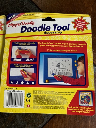Vintage Tyco Magna Doodle Accessory set NOS Doodle Tool & Face Doodler 1996 - Picture 6 of 7