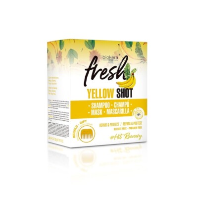 Salerm Biokera Pack Yellow Shot 2 Produkte     