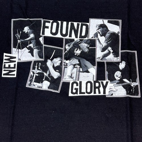 Vtg Y2K New Old Stock New Found Glory Emo Punk Black Graphic T-Shirt Men's Sizes - Picture 14 of 15