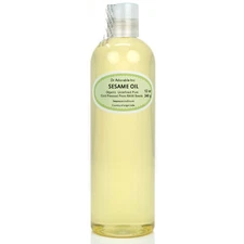 12 oz Premium UNREFINED Sesame Oil from RAW Seeds Pure Organic Cold Pressed Best