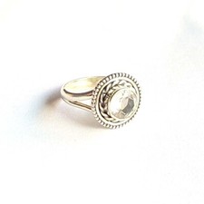 Crystal Quartz 925 Sterling Silver Handmade Dainty Fine Ring All Sizes Available