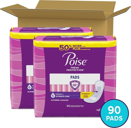 Almohadillas para incontinencia Poise y almohadillas para incontinencia posparto, 6 gotas Ultimate Absorb - Imagen 2 de 3
