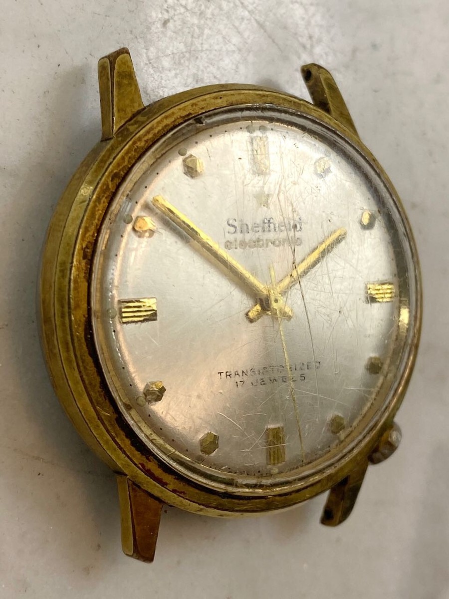 Vintage SHEFFIELD Electronic Transistorized Men's Watch. 17