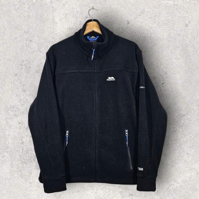 VTG Trespass airtrap at300 black zip up fleece jacket S