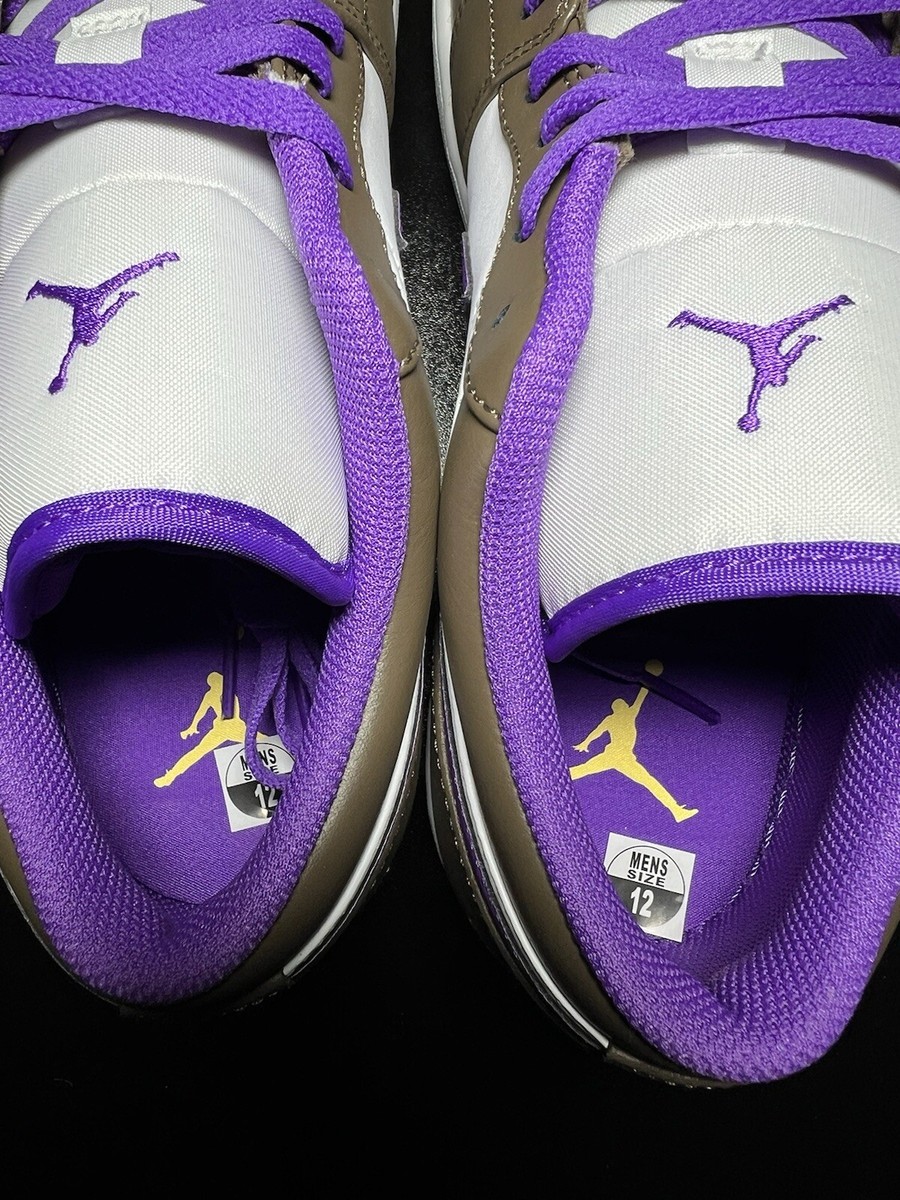 New Nike Air Jordan 1 Low Purple Mocha Palomino Wild Berry