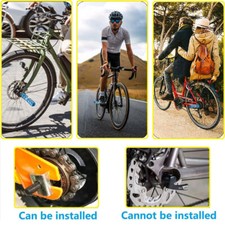 2 Poggiapiedi Posteriori Per Bicicletta - Ferro Antiscivolo, Foro 5mm - Foto 5