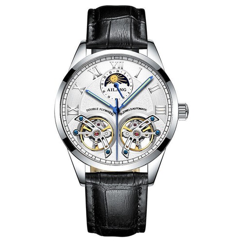 AILANG Brand Men's Automatic Mechanical Watch Waterproof Tourbillon Wristwatches - Picture 21 of 23